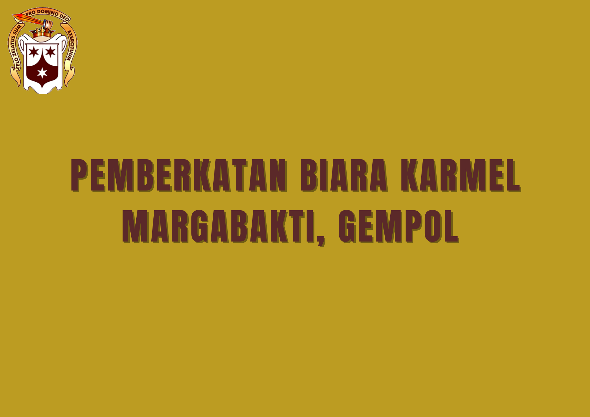 Pemberkatan Biara Karmel Margabakti