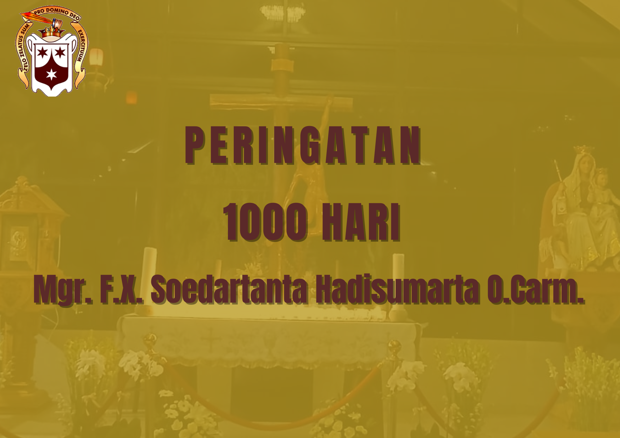 Peringatan 1000 hari Mgr. F.X. Soedartanta Hadisumarta O.Carm.